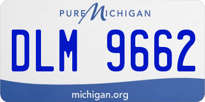 MI license plate DLM9662