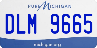 MI license plate DLM9665