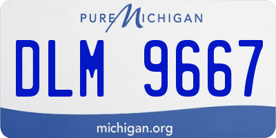 MI license plate DLM9667