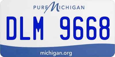 MI license plate DLM9668