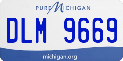 MI license plate DLM9669