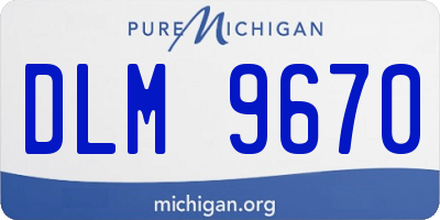 MI license plate DLM9670