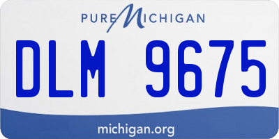 MI license plate DLM9675