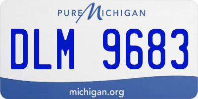 MI license plate DLM9683
