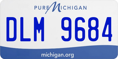 MI license plate DLM9684