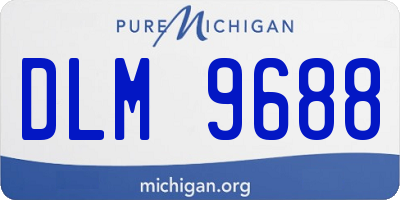 MI license plate DLM9688