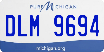 MI license plate DLM9694