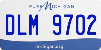 MI license plate DLM9702