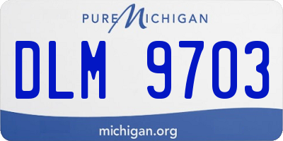 MI license plate DLM9703