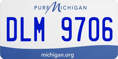 MI license plate DLM9706