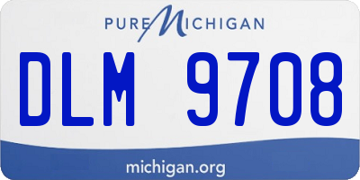 MI license plate DLM9708