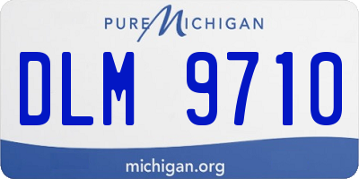 MI license plate DLM9710