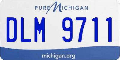 MI license plate DLM9711