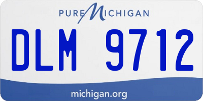 MI license plate DLM9712