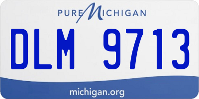 MI license plate DLM9713