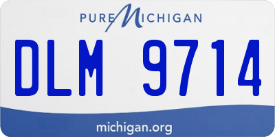 MI license plate DLM9714