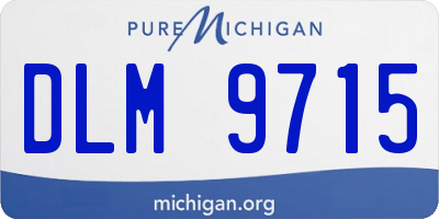 MI license plate DLM9715