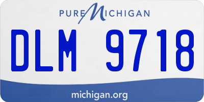 MI license plate DLM9718