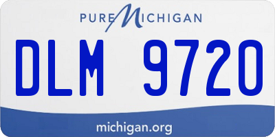 MI license plate DLM9720