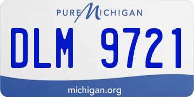MI license plate DLM9721