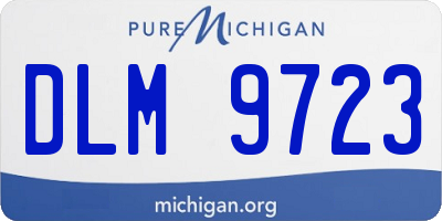 MI license plate DLM9723