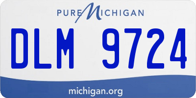 MI license plate DLM9724