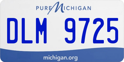 MI license plate DLM9725