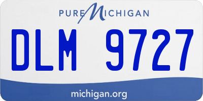 MI license plate DLM9727