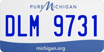 MI license plate DLM9731