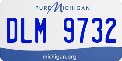 MI license plate DLM9732