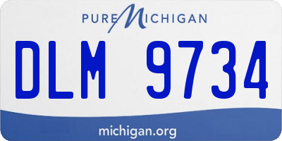 MI license plate DLM9734