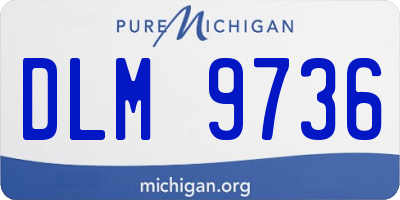 MI license plate DLM9736