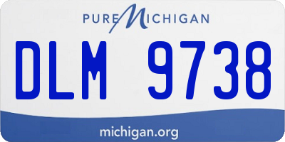 MI license plate DLM9738