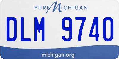 MI license plate DLM9740