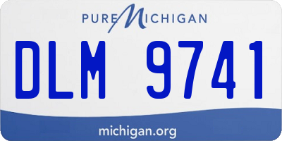 MI license plate DLM9741