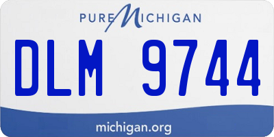 MI license plate DLM9744
