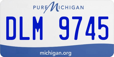 MI license plate DLM9745