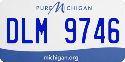MI license plate DLM9746