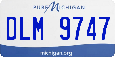 MI license plate DLM9747