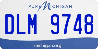 MI license plate DLM9748