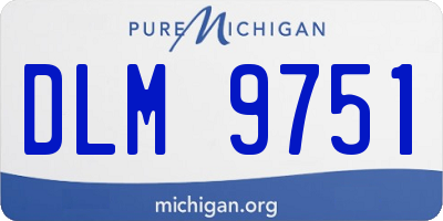 MI license plate DLM9751