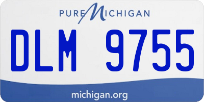 MI license plate DLM9755