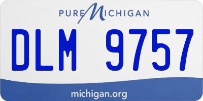 MI license plate DLM9757