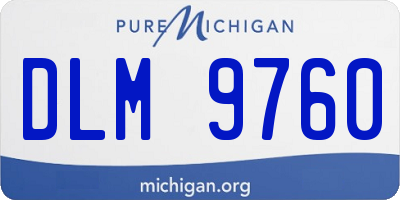 MI license plate DLM9760