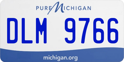 MI license plate DLM9766