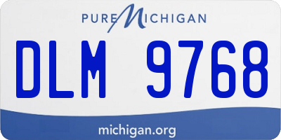 MI license plate DLM9768