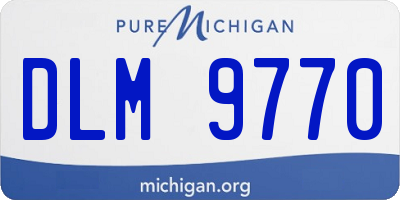 MI license plate DLM9770