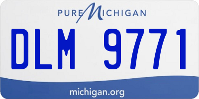MI license plate DLM9771