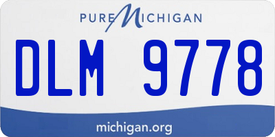 MI license plate DLM9778
