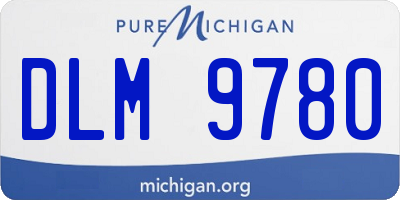 MI license plate DLM9780